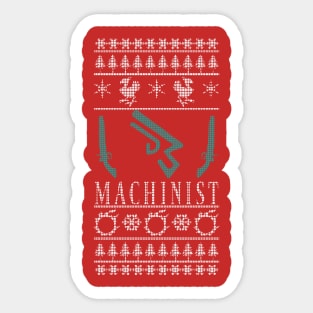 Final Fantasy XIV Machinist Ugly Christmas Sweater Sticker